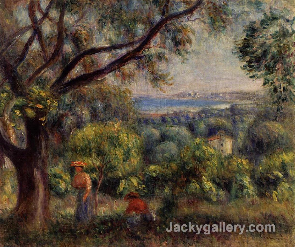 Cagnes Landscape by Pierre Auguste Renoir paintings reproduction